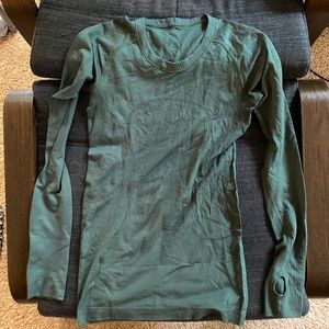 lululemon swiftly tech scoop neck long sleeve sz 4